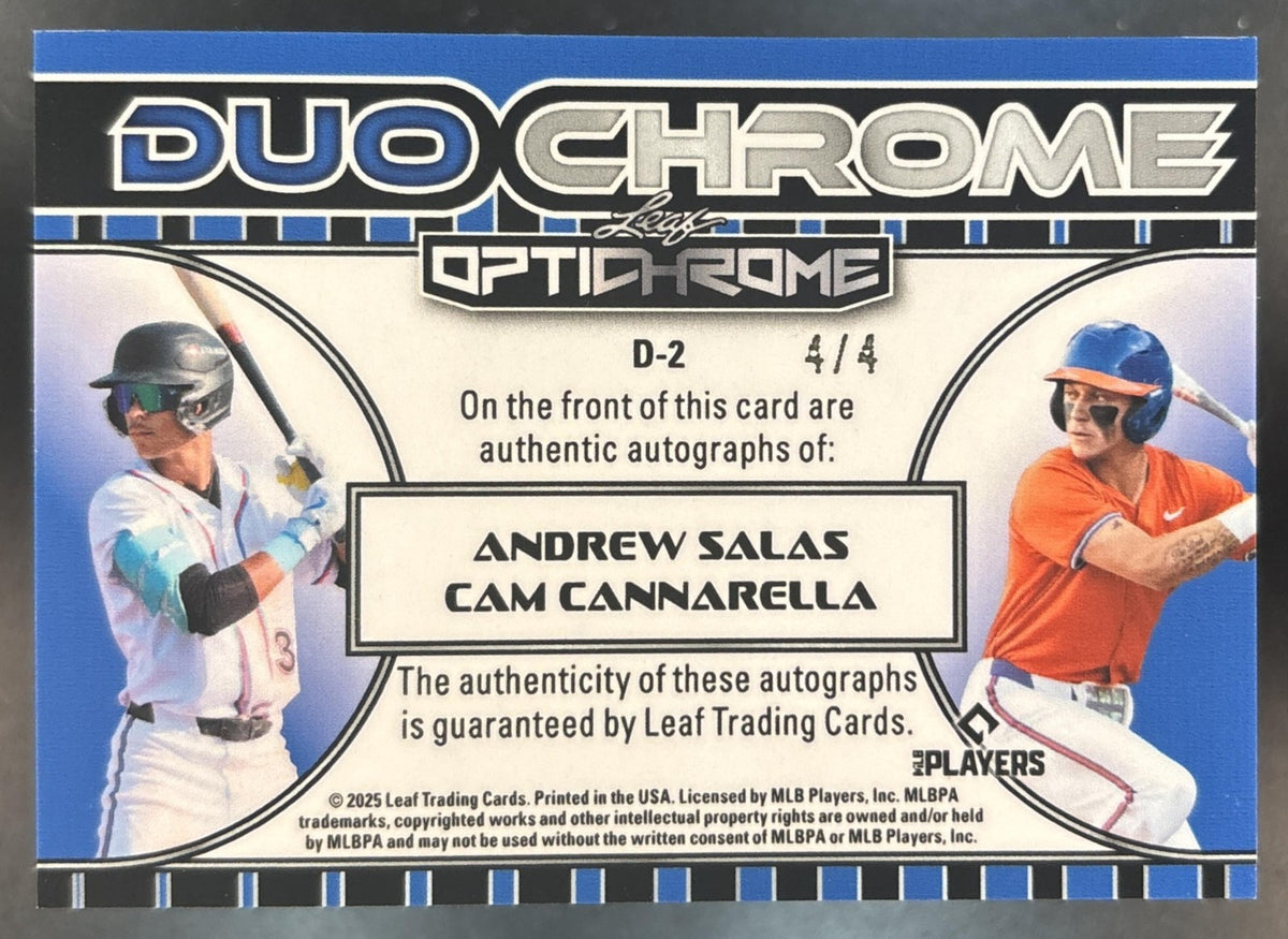 2025 Leaf Optichrome Andrew Salas Cam Cannarella Duochrome Auto Orange 4/4 #D-2