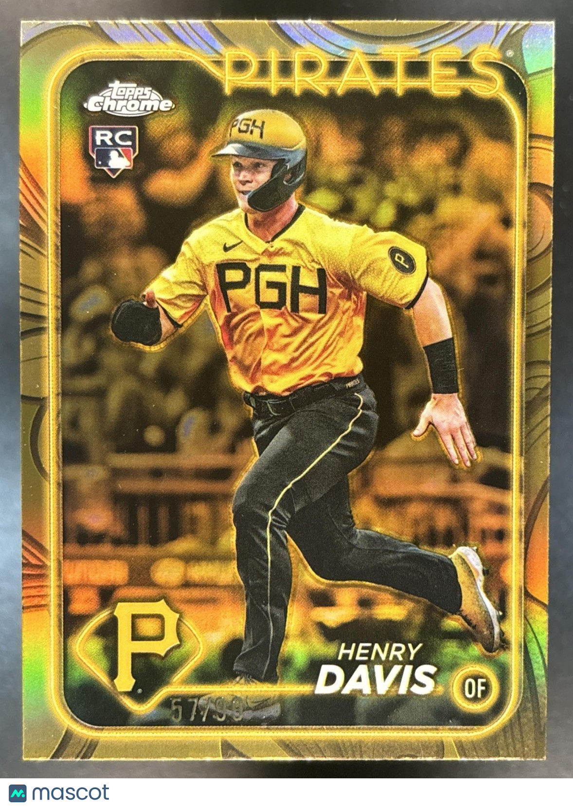 2024 Topps Gilded Collection Henry Davis Chrome /99 #88 RC Pittsburgh Pirates