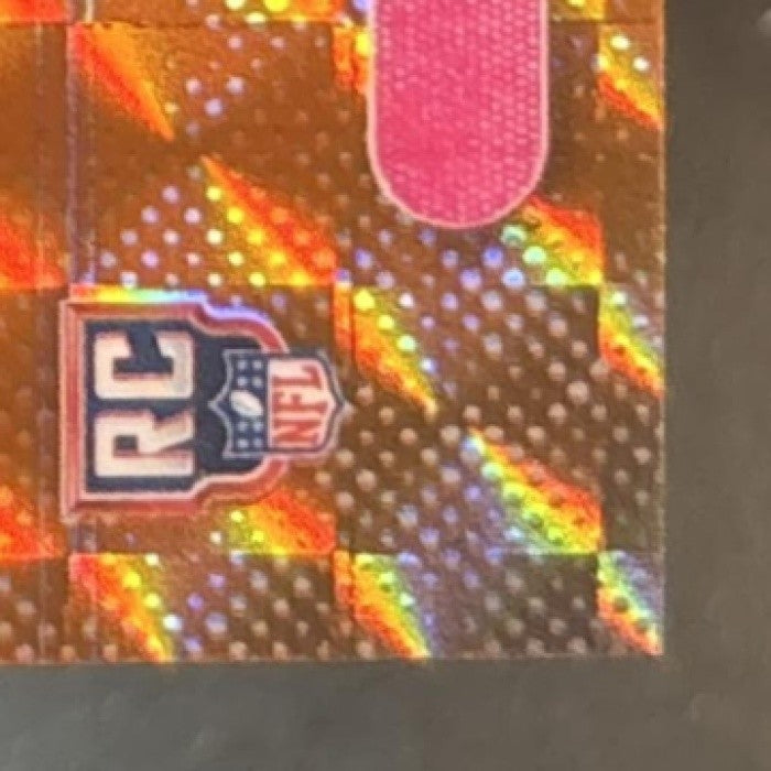 2025 Topps Finest Tetairoa McMillan Orange Geometric /20 #115 RC Panthers