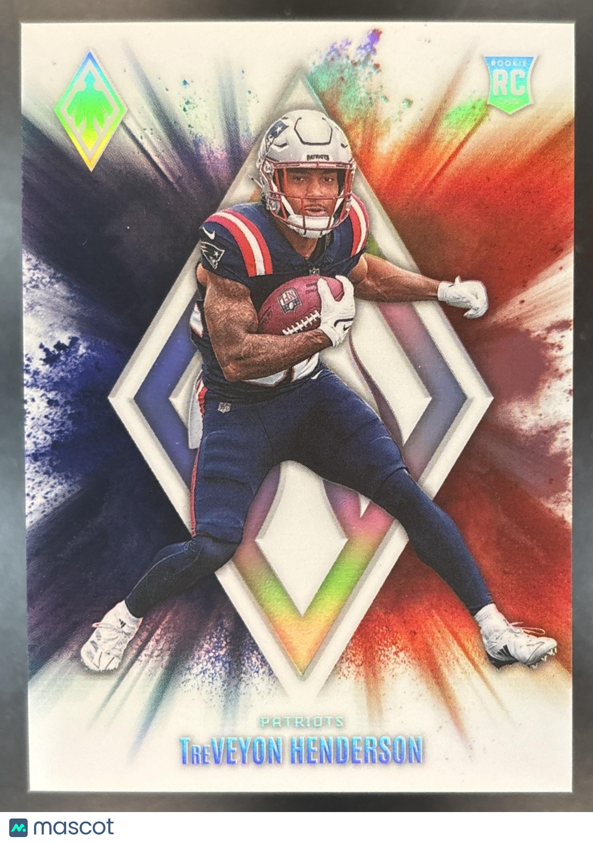 2025 Panini Phoenix TreVeyon Henderson Color Blast RC SSP New England Patriots