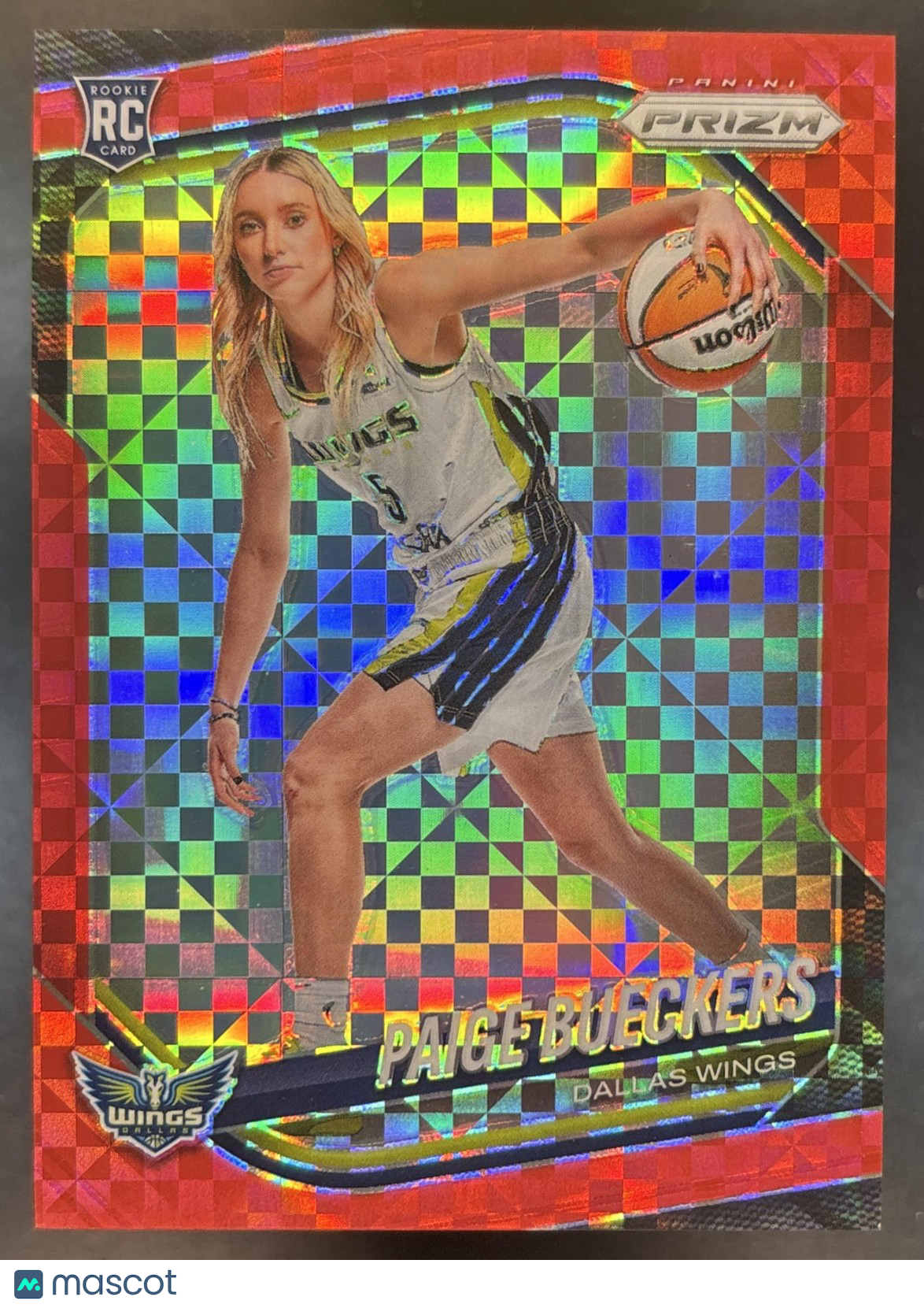 2025 Panini WNBA Prizm Paige Bueckers Red Power /75 #147 RC Dallas Wings