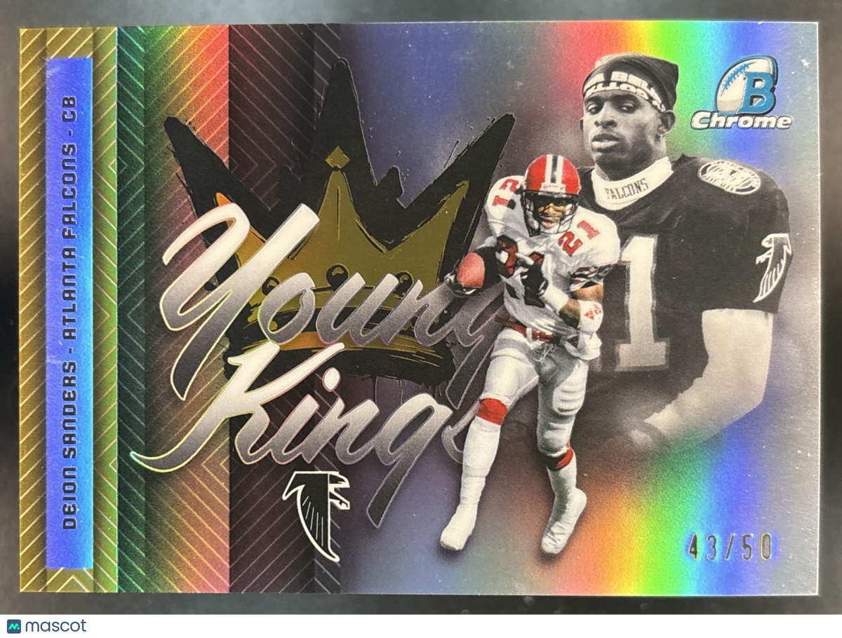 2026 Bowman Deion Sanders Young Kings Chrome Gold /50 #YK-25 Atlanta Falcons