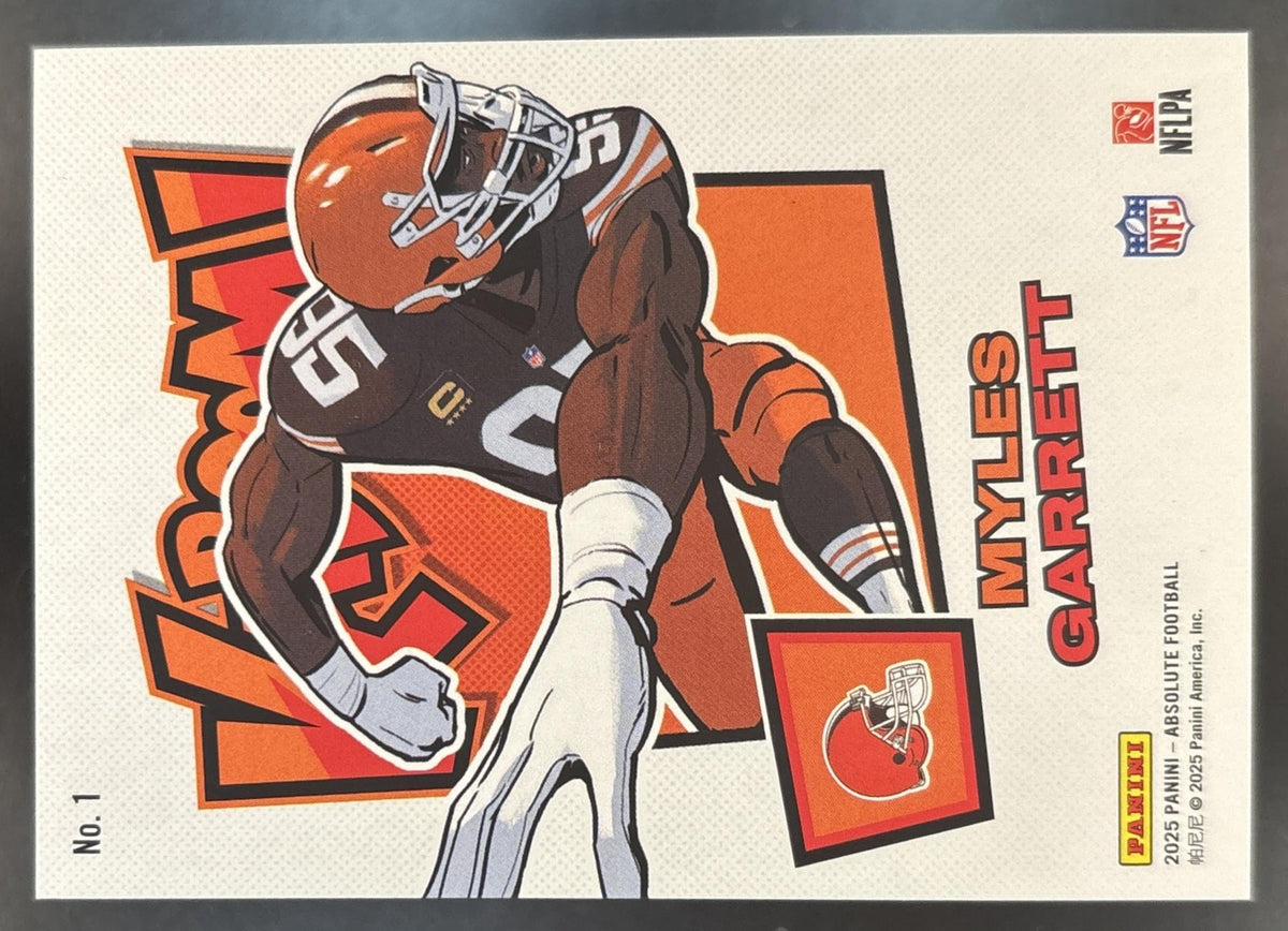 2025 Panini Absolute Myles Garrett Kaboom - Horizontal #1 Cleveland Browns
