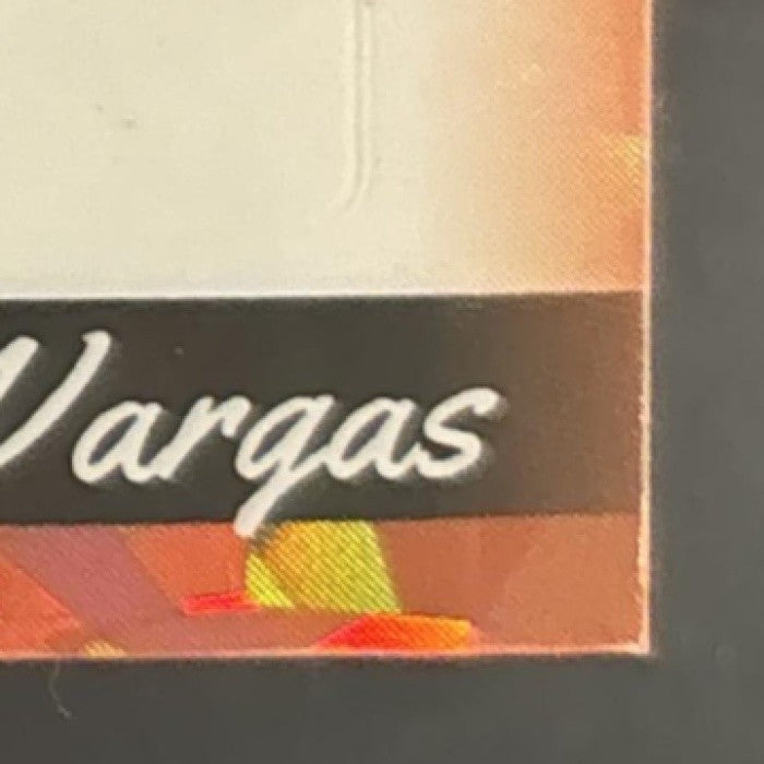 2024 Leaf Vivid Echedry Vargas Power Brokers Auto Orange 3/3 Texas Rangers