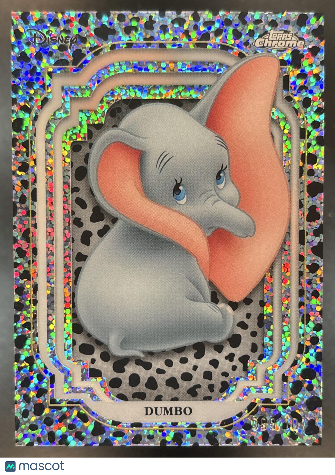 2024 Topps Chrome Disney Dumbo Black and White Speckle /101 #14