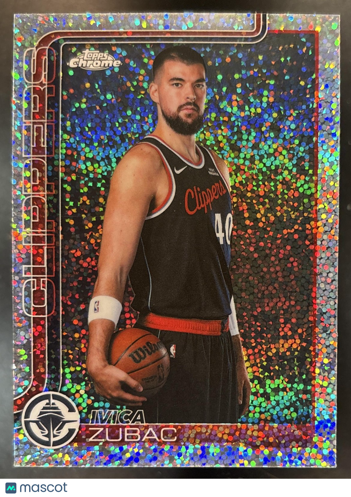 2025-26 Topps Chrome Update Ivica Zubac Image Variation Speckle #37 Clippers