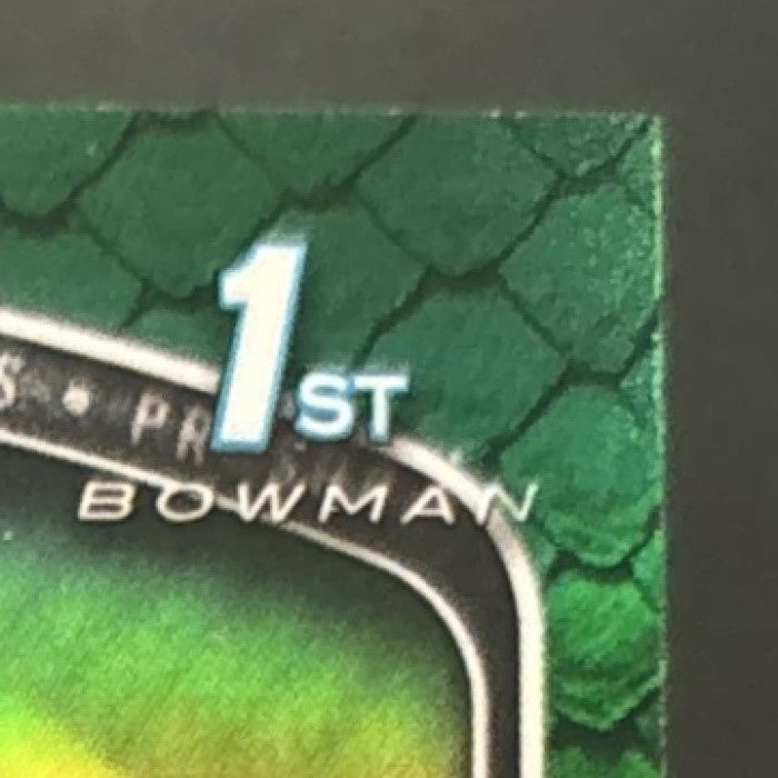 2025 Bowman Fabian Lopez Chrome Auto Reptilian Green /99 1st Prospect