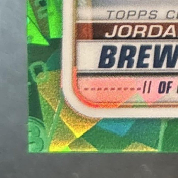2020 Bowman Chrome Jordan Brewer Auto Green Atomic /99 1st Prospect Astros