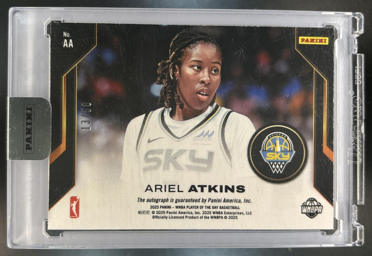 2025 Panini WNBA Player of the Day Ariel Atkins Auto /50 #AA Chicago Sky