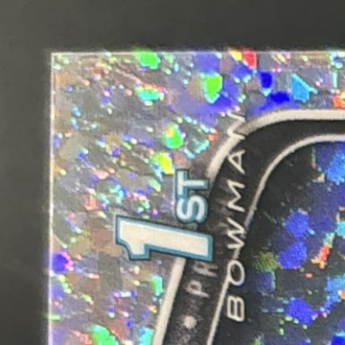 2025 Bowman Fabian Lopez Chrome Auto Mini Diamond /100 1st Prospect Marlins