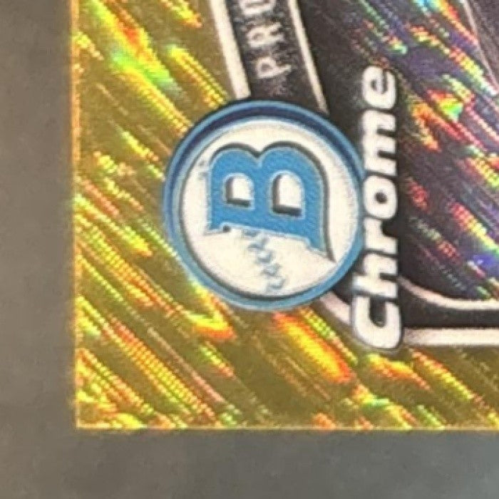 2025 Bowman Fabian Lopez Chrome Gold Shimmer /50 #BCP-19 1st Prospect Marlins