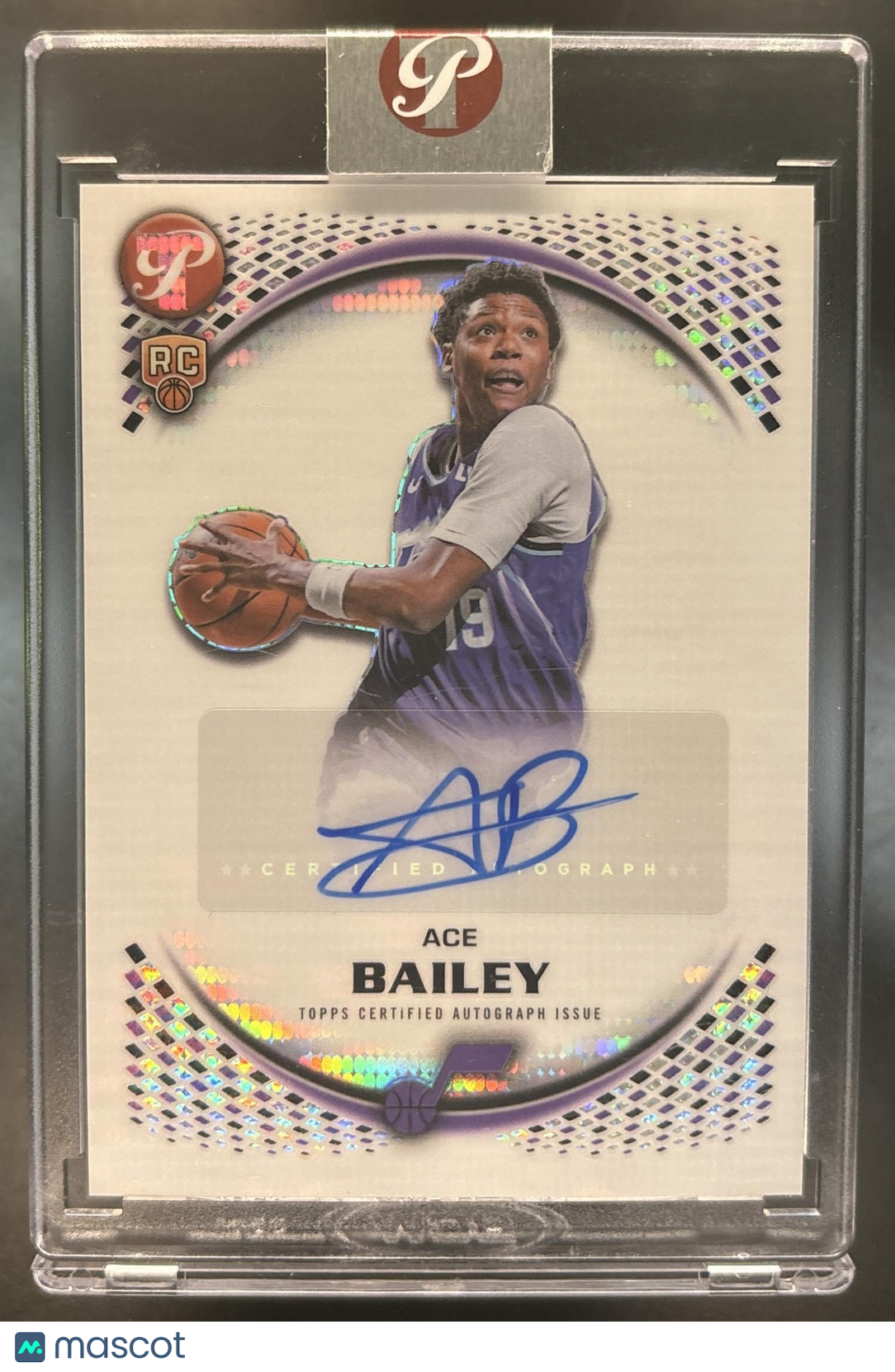 2025-26 Topps Pristine Ace Bailey Rookie Auto #PR-AB RC Utah Jazz
