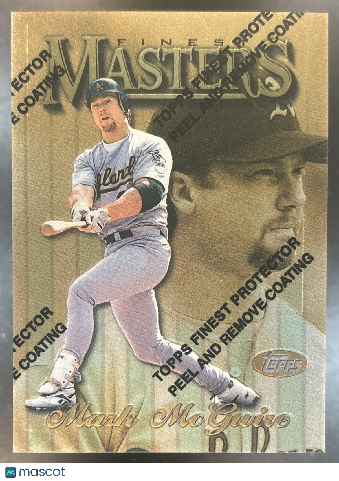 1997 Topps Finest Mark McGwire #155 Oakland Athletics