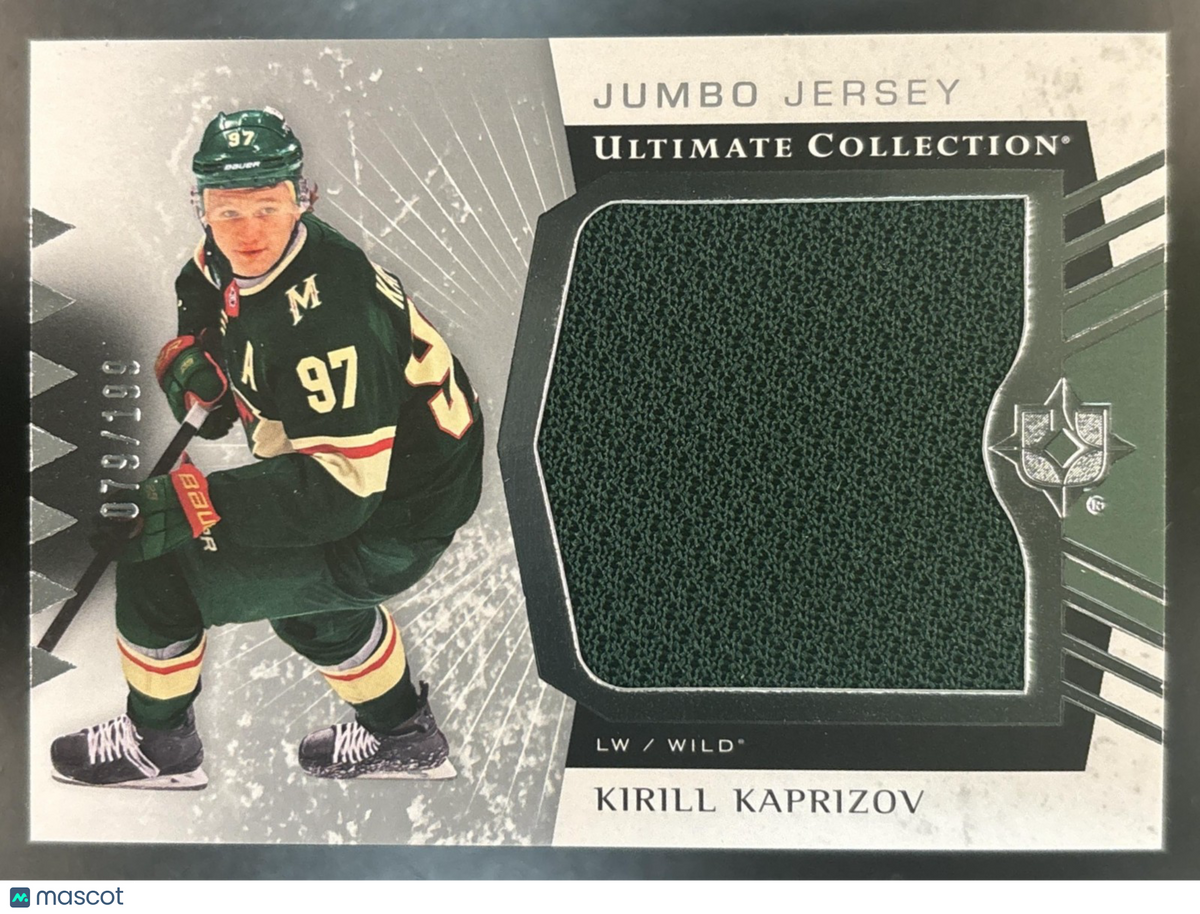 2025-26 Upper Deck Ultimate Collection Kirill Kaprizov Jumbo Jersey /199