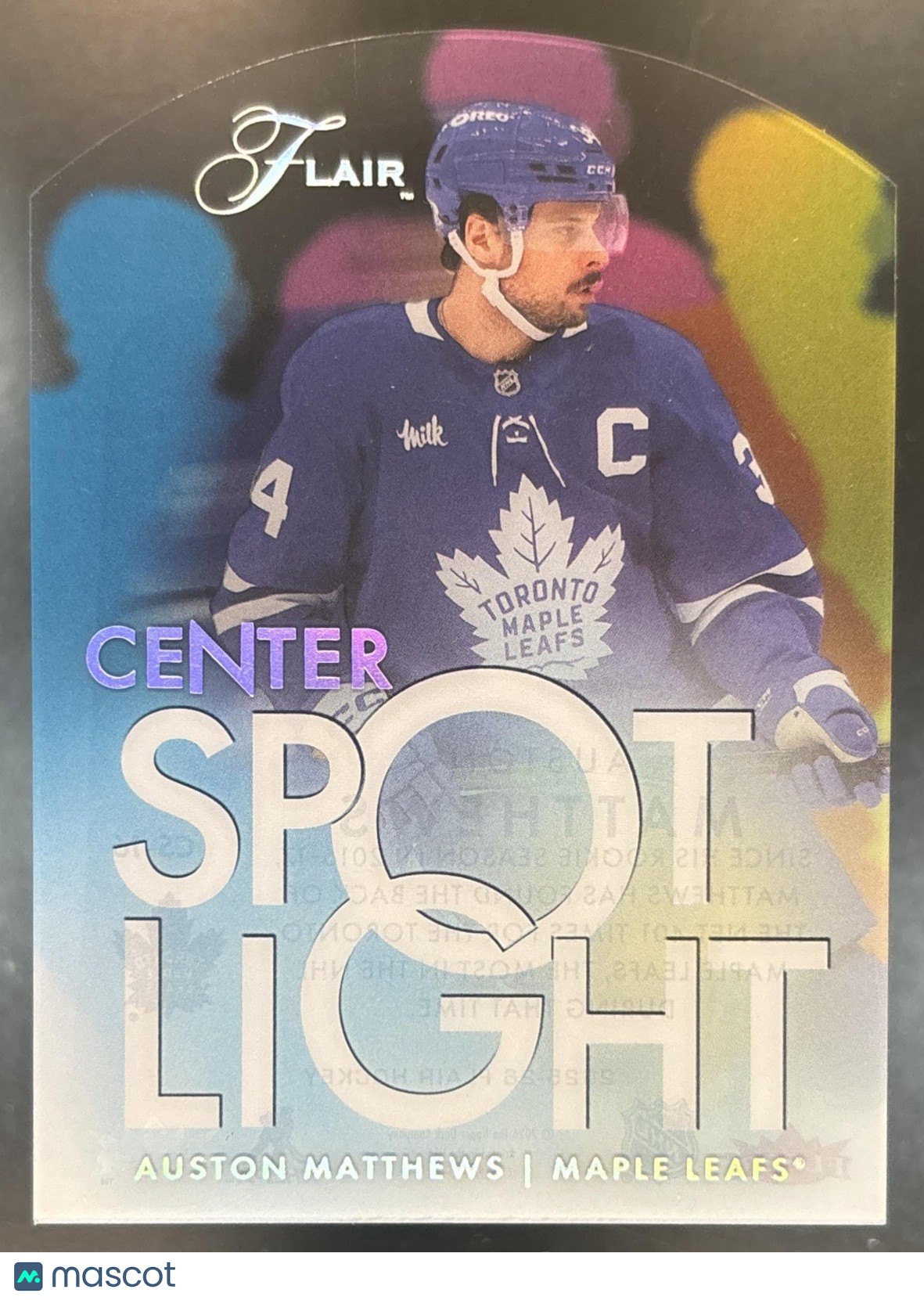 2025-26 Upper Deck Fleer Flair Auston Matthews Center Spotlights Maple Leafs