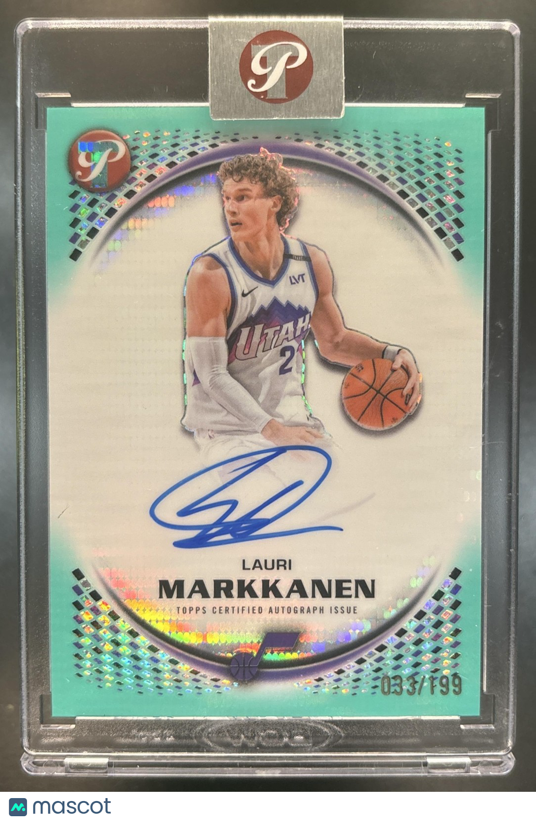 2025-26 Topps Pristine Lauri Markkanen Auto Aqua /199 Utah Jazz