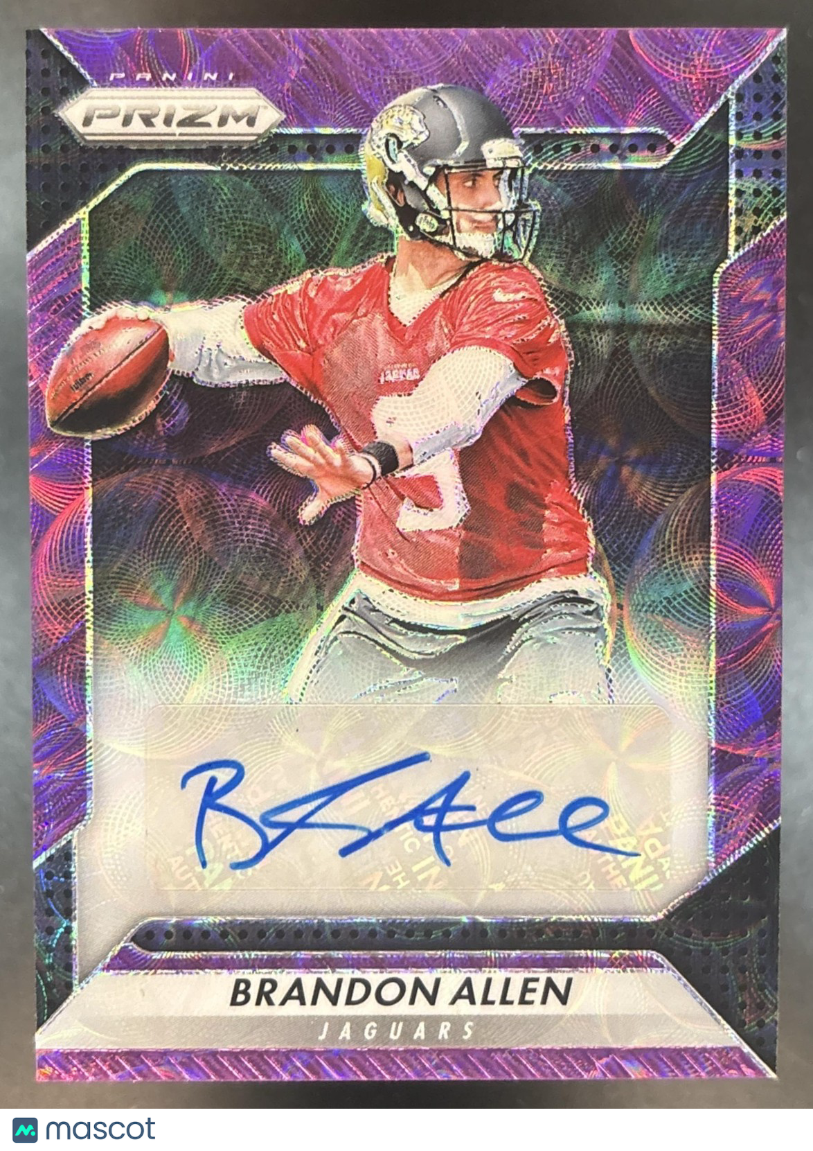 2016 Panini Prizm Brandon Allen Rookie Auto Purple Scope /99 RC Jaguars