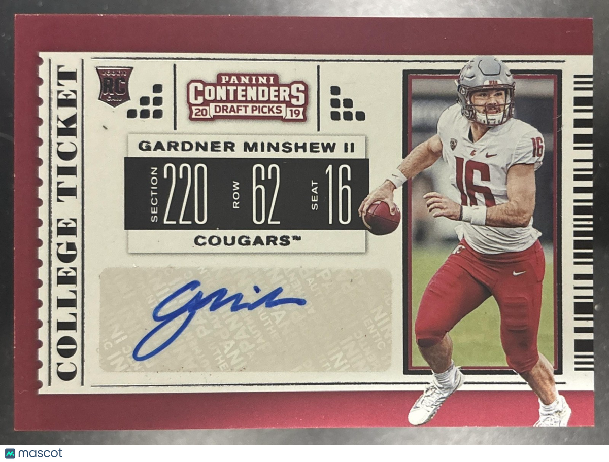 2019 Panini Contenders Draft Picks Collegiate Gardner Minshew II #151 RC Auto