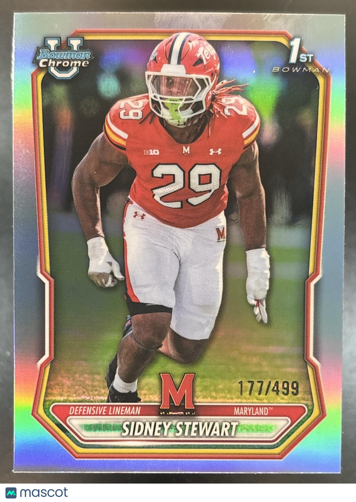 2026 Bowman Sidney Stewart Chrome Refractor /499 #BCP-85 1st Prospect Terrapins