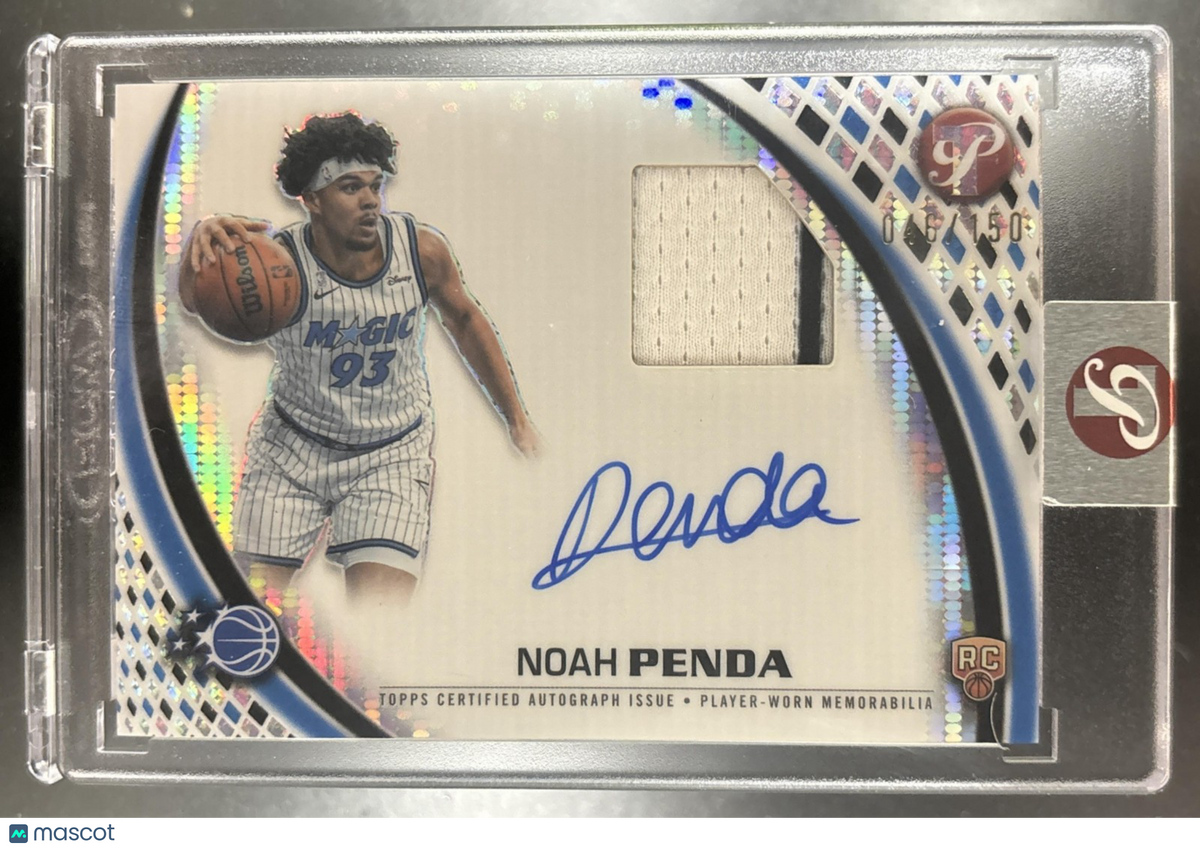 2025-26 Topps Pristine Noah Penda Pieces Auto Relics MEM RC Orlando Magic
