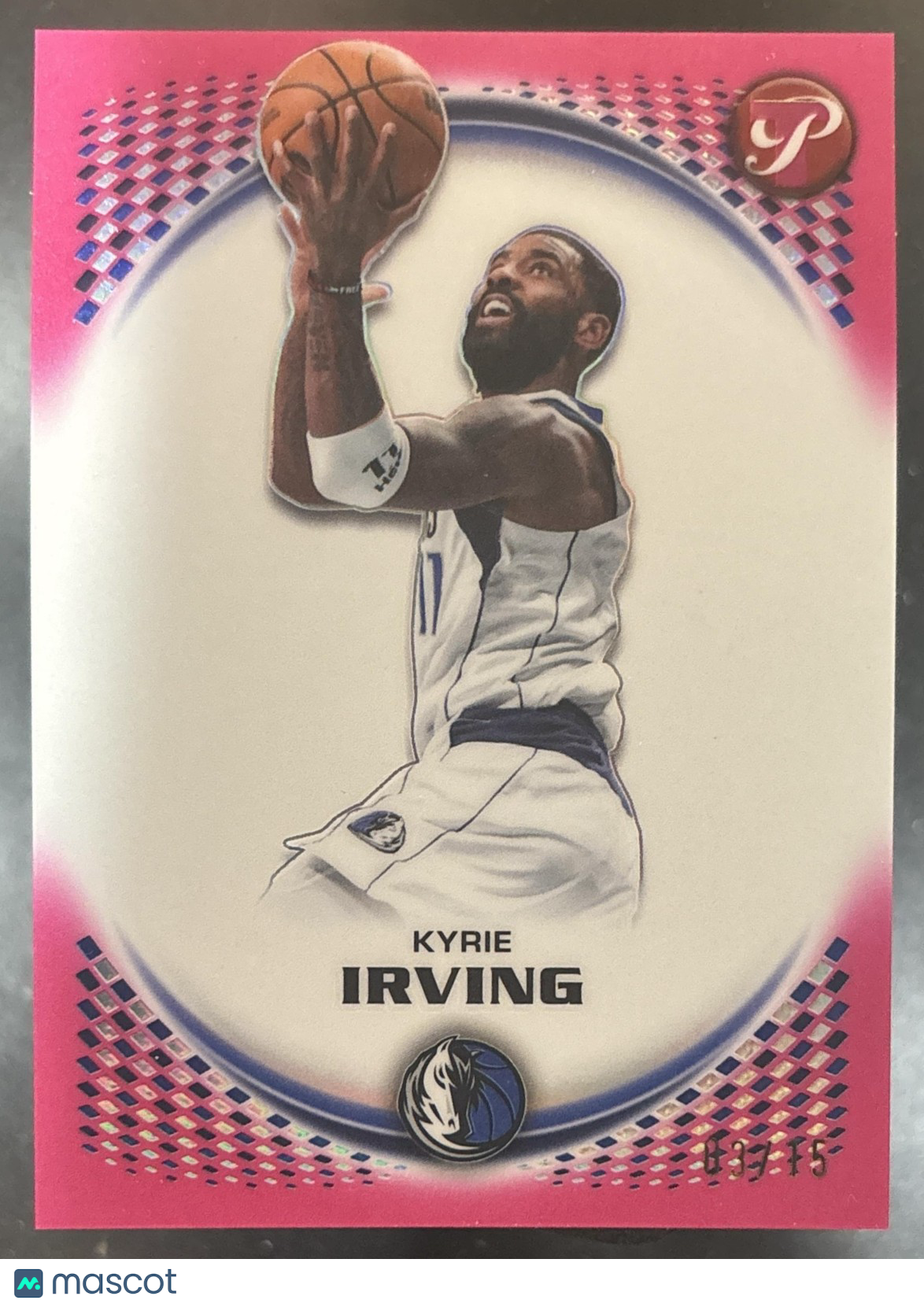 2025-26 Topps Pristine Kyrie Irving Pink Refractor /15 #20 Dallas Mavericks