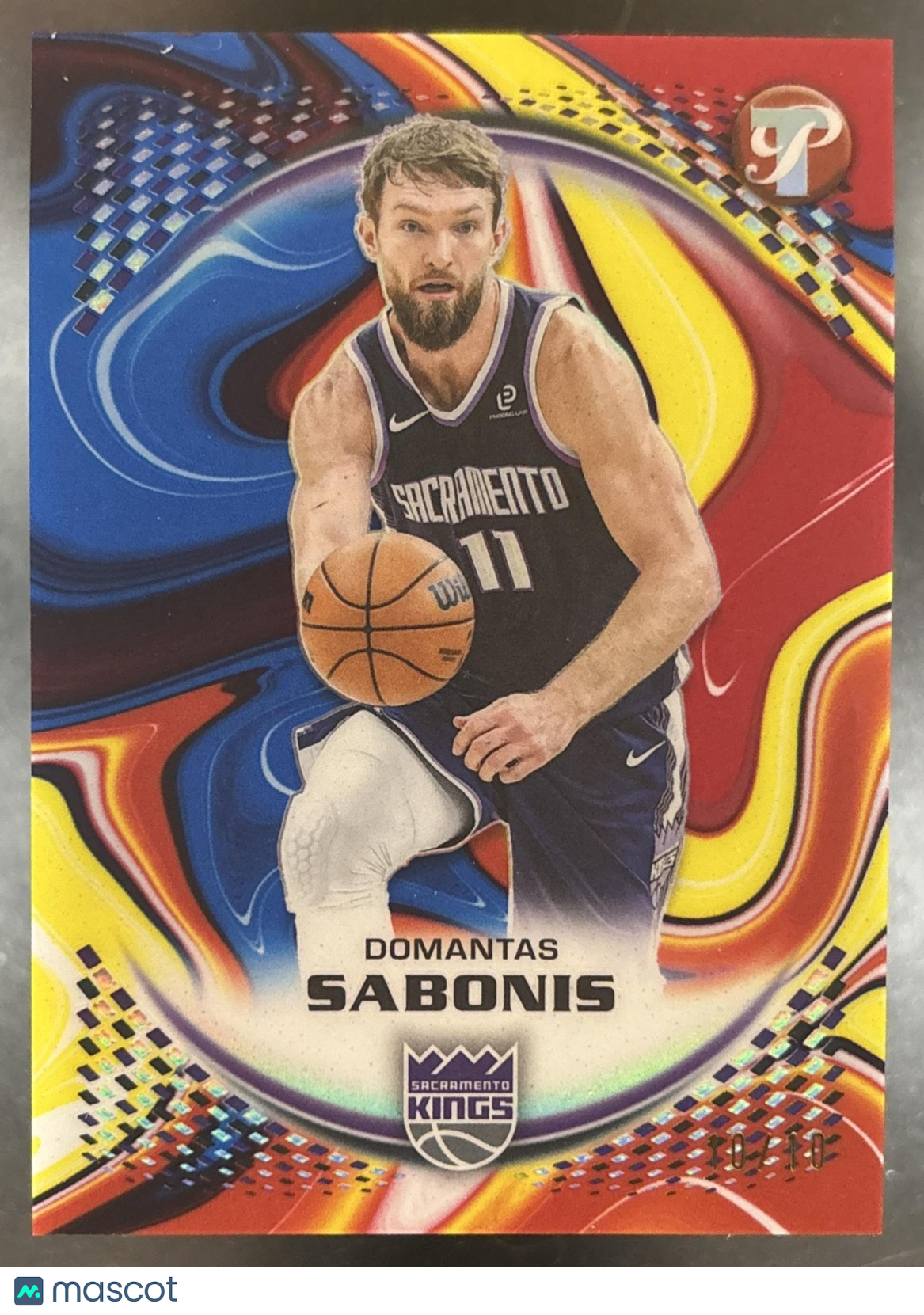 2025-26 Topps Pristine Domantas Sabonis Primaries Refractor 10/10 #76 Sacramento