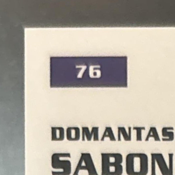 2025-26 Topps Pristine Domantas Sabonis Primaries Refractor 10/10 #76 Sacramento