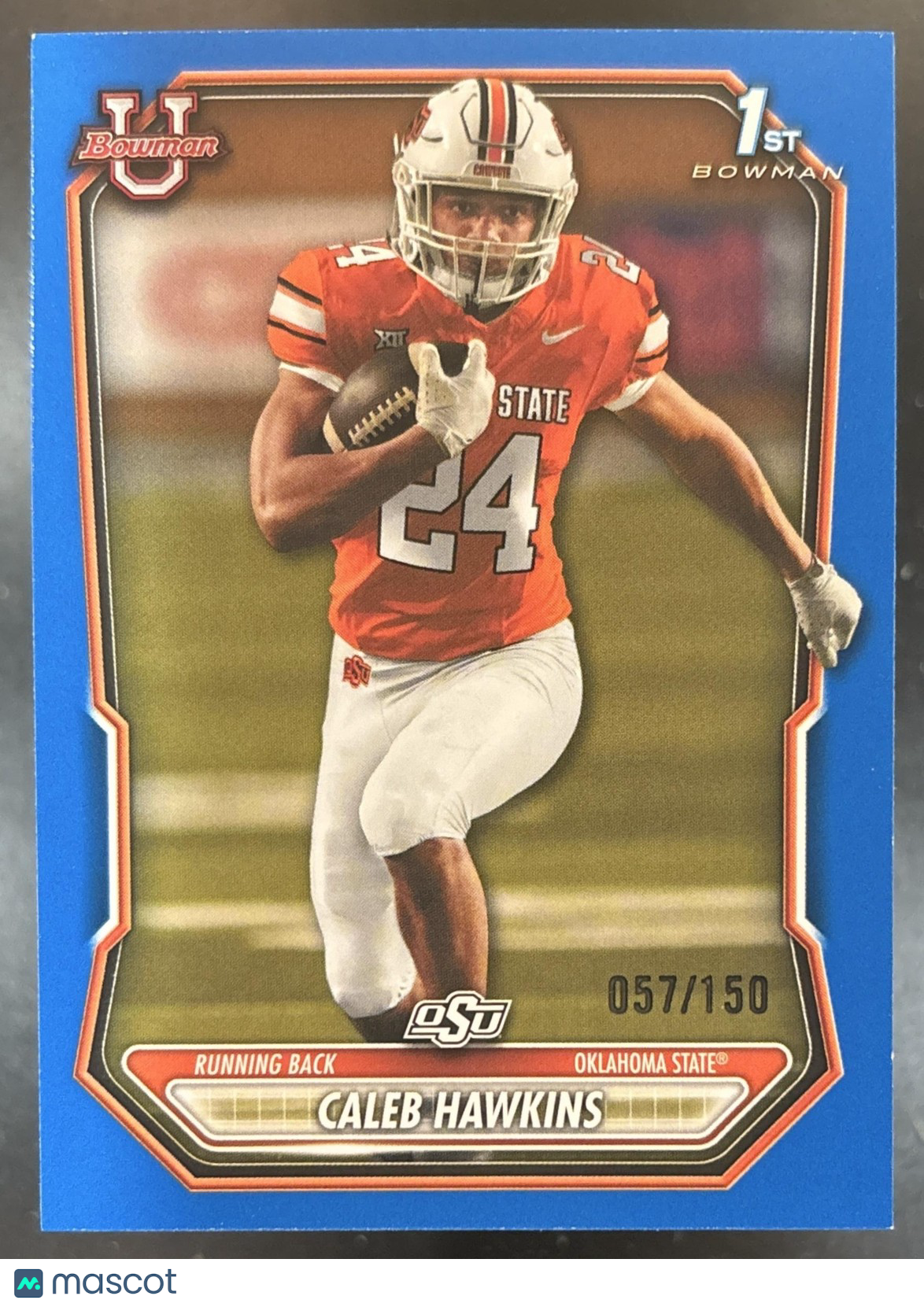 2026 Bowman Caleb Hawkins Paper Blue /150 #BPP-71 1st Prospect Cowboys