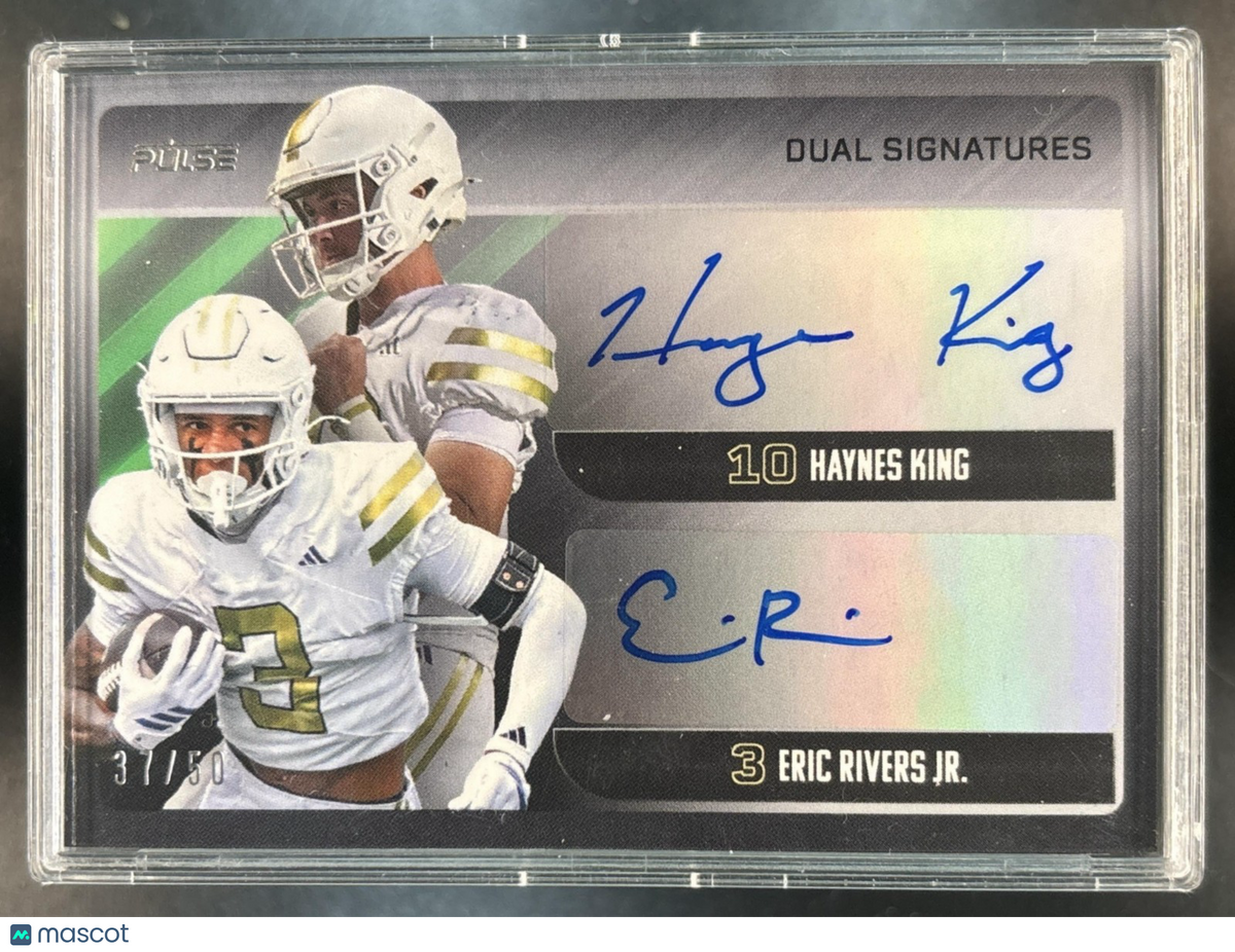 2025 Pulse Dual Signatures Haynes King / Eric Rivers Jr 37/50 Georgia Tech Auto