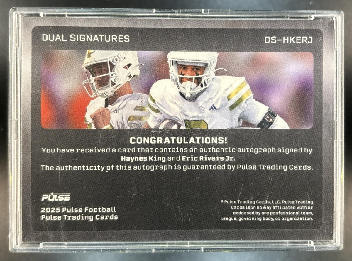 2025 Pulse Dual Signatures Haynes King / Eric Rivers Jr 37/50 Georgia Tech Auto