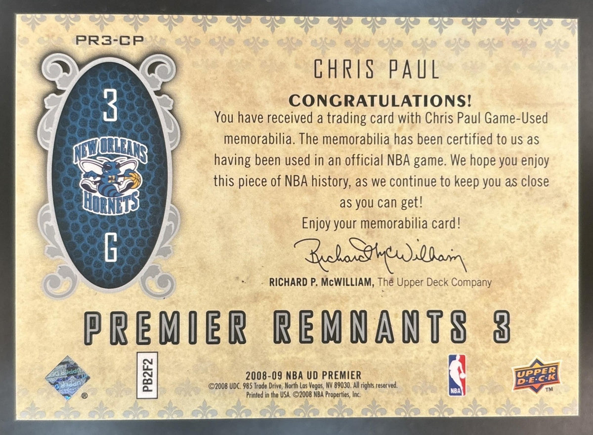 2008-09 Upper Deck Premier Chris Paul Remnants Triple /99 #PR3-CP