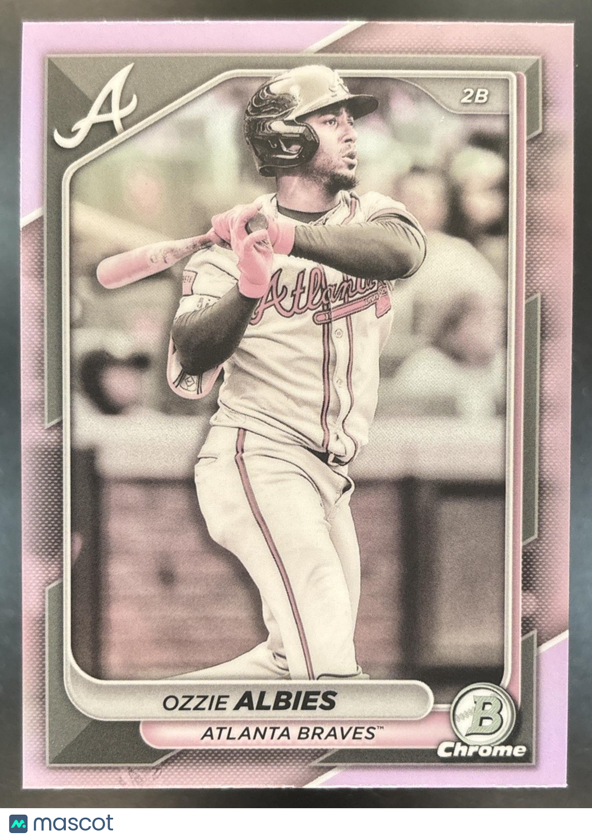 2024 Bowman Chrome Ozzie Albies Pearl Refractor #81 Atlanta Braves