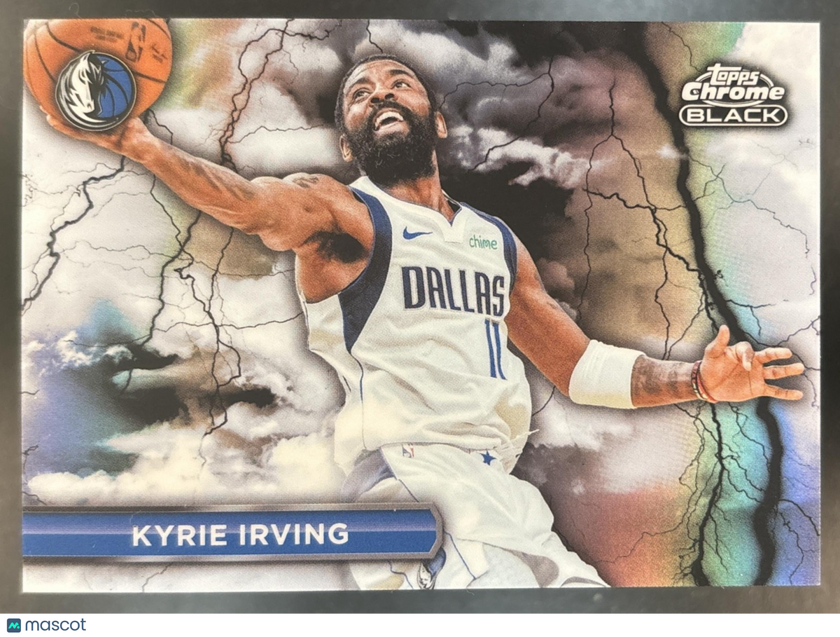 2025-26 Topps Chrome Black Kyrie Irving Lightning #BL-7 SP Dallas Mavericks