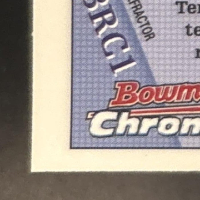 2001 Bowman Chrome Eric Moulds 1996 Rookies Refractor #BRC1 Buffalo Bills