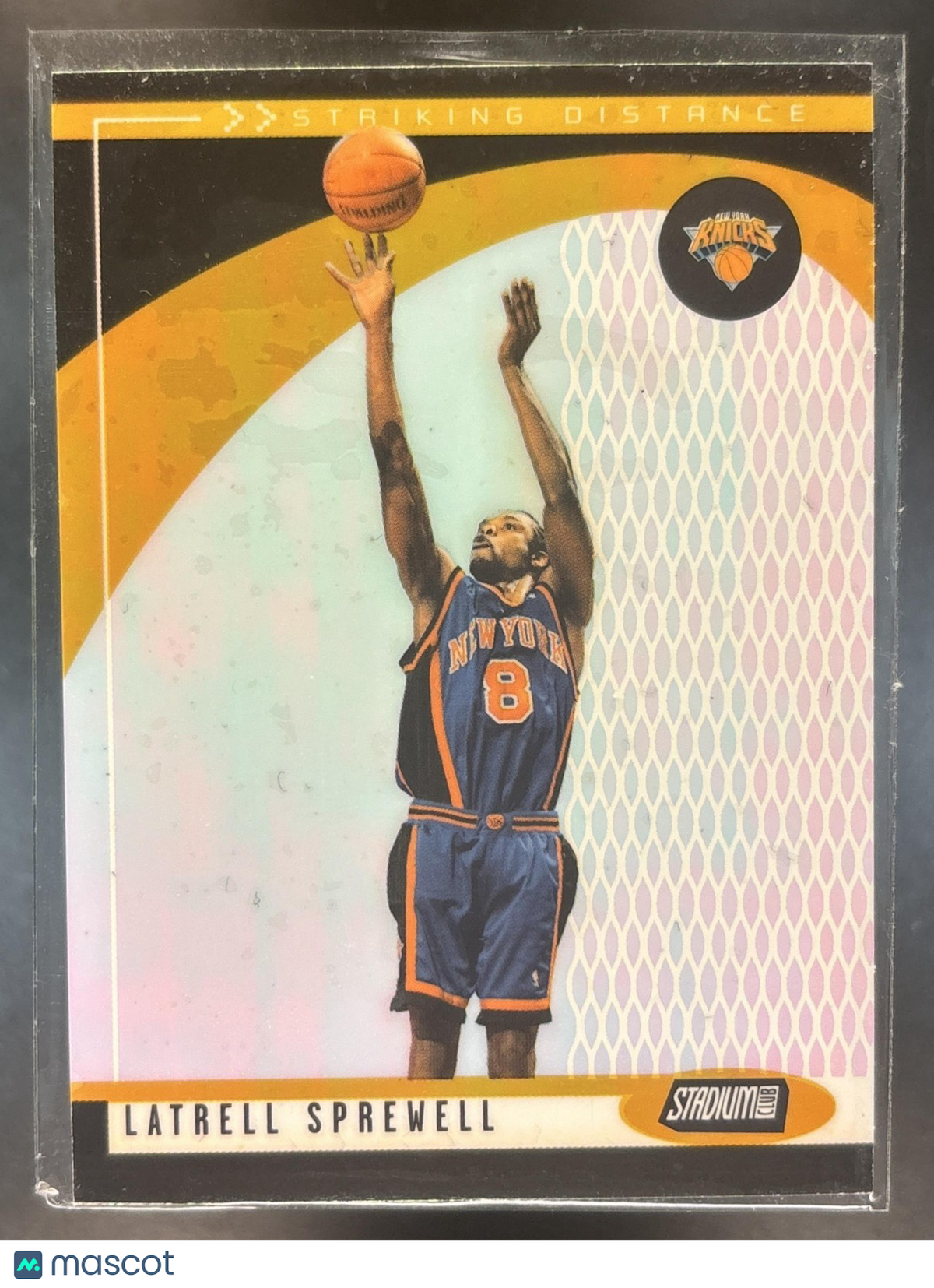 2000-01 Topps Stadium Club Latrell Sprewell Striking Distance New York Knicks