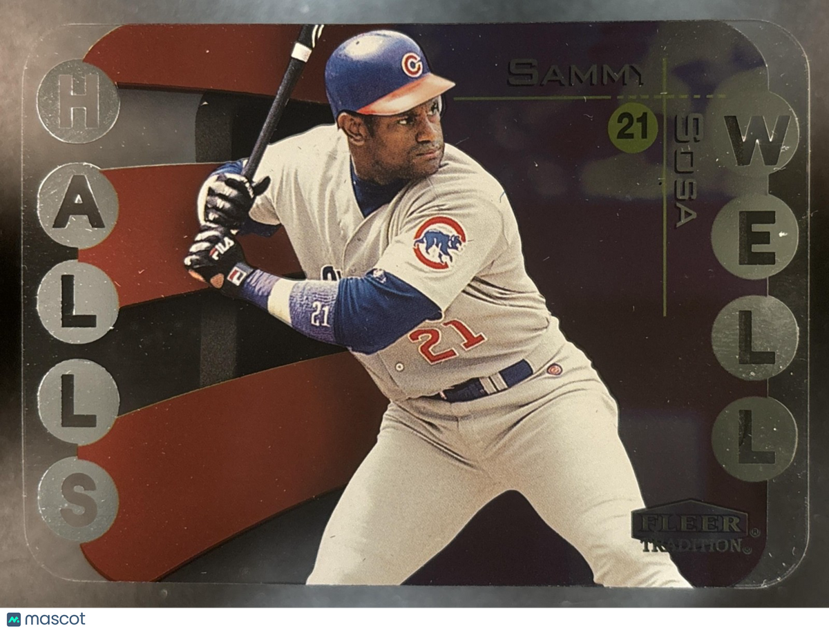 2000 Fleer Tradition Sammy Sosa Hall's Well #12 HW Chicago Cubs