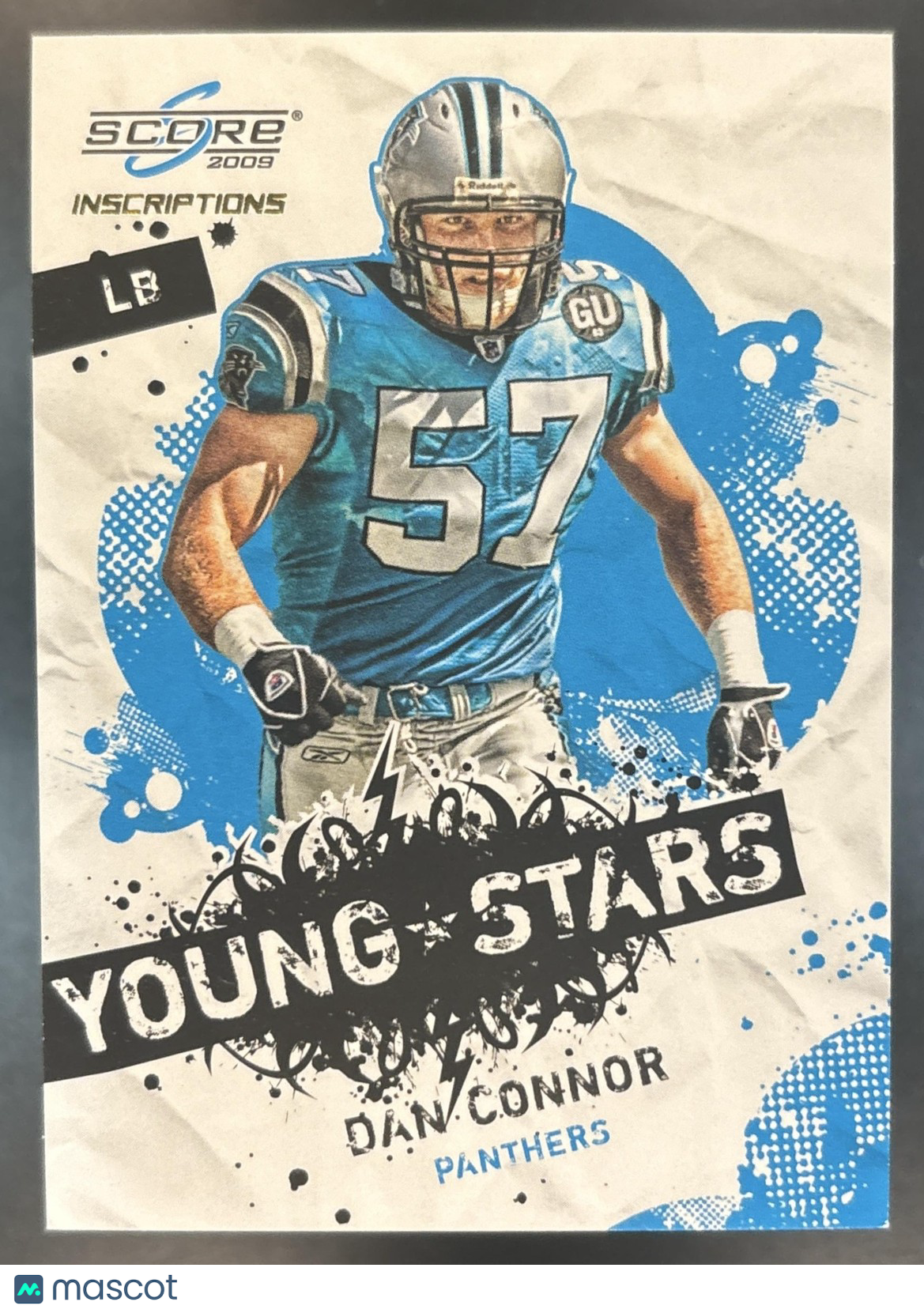 2009 Panini Score Dan Connor Young Stars Scorecard /499 #5 Carolina Panthers