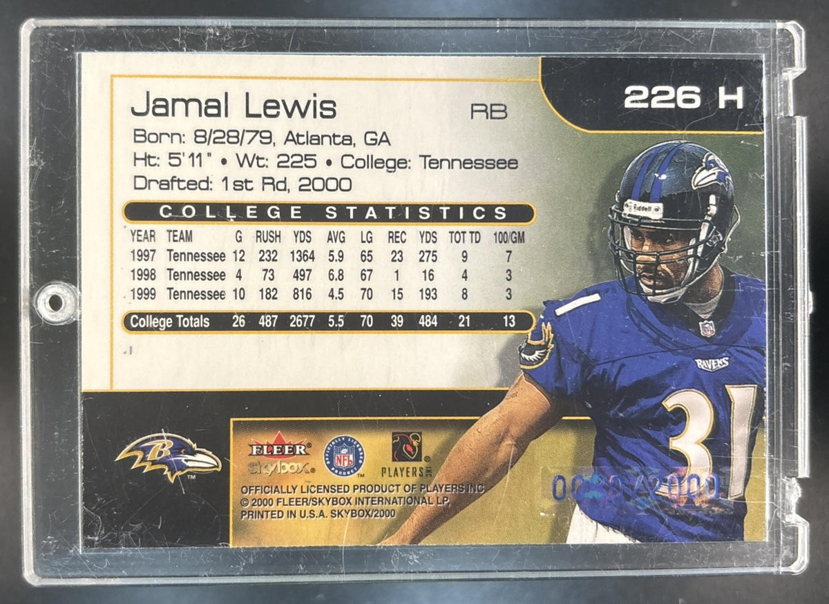 2000 Skybox Jamal Lewis /2000 #226 H RC Baltimore Ravens
