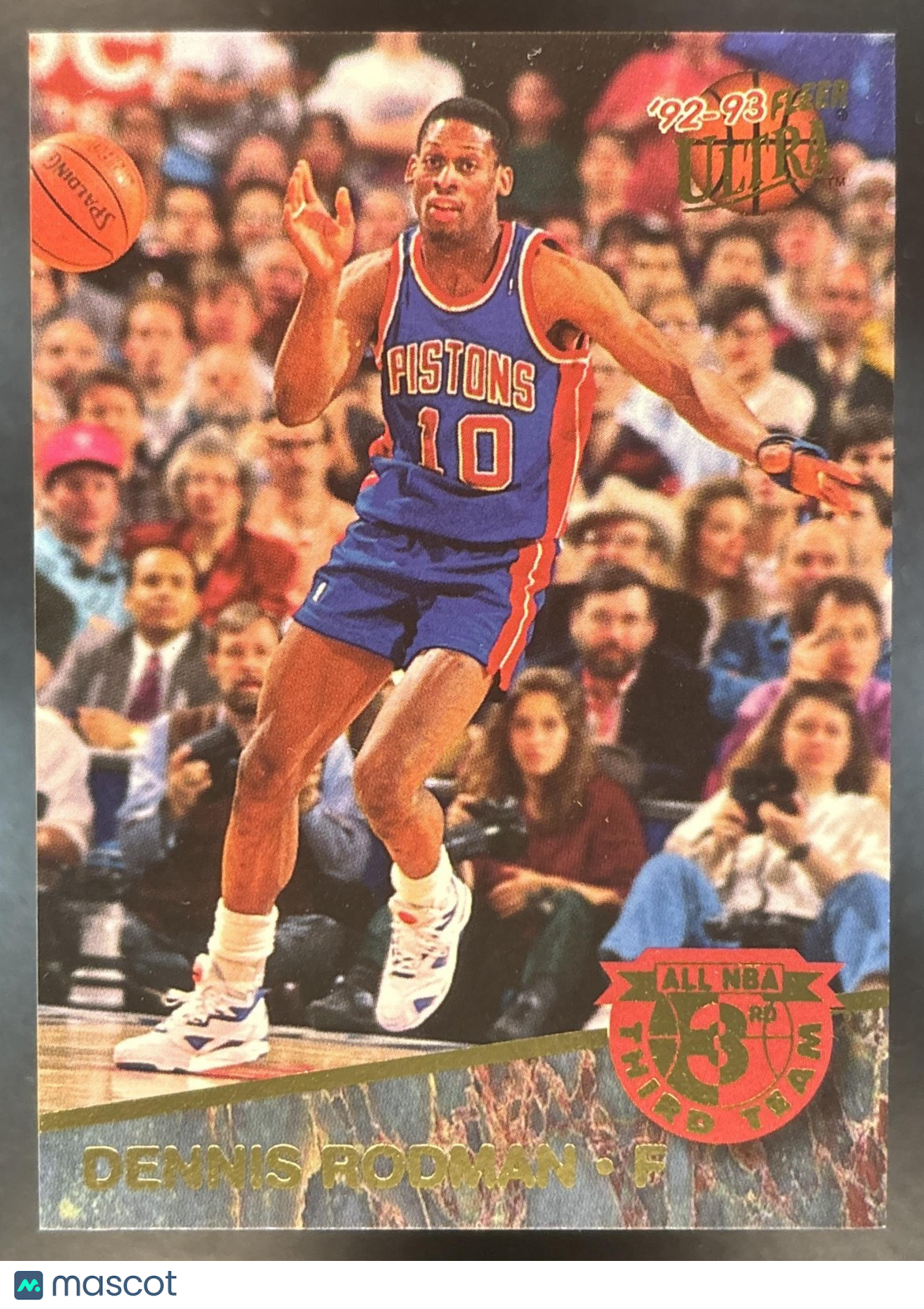 1992-93 Fleer Ultra Dennis Rodman All NBA #11 Detroit Pistons