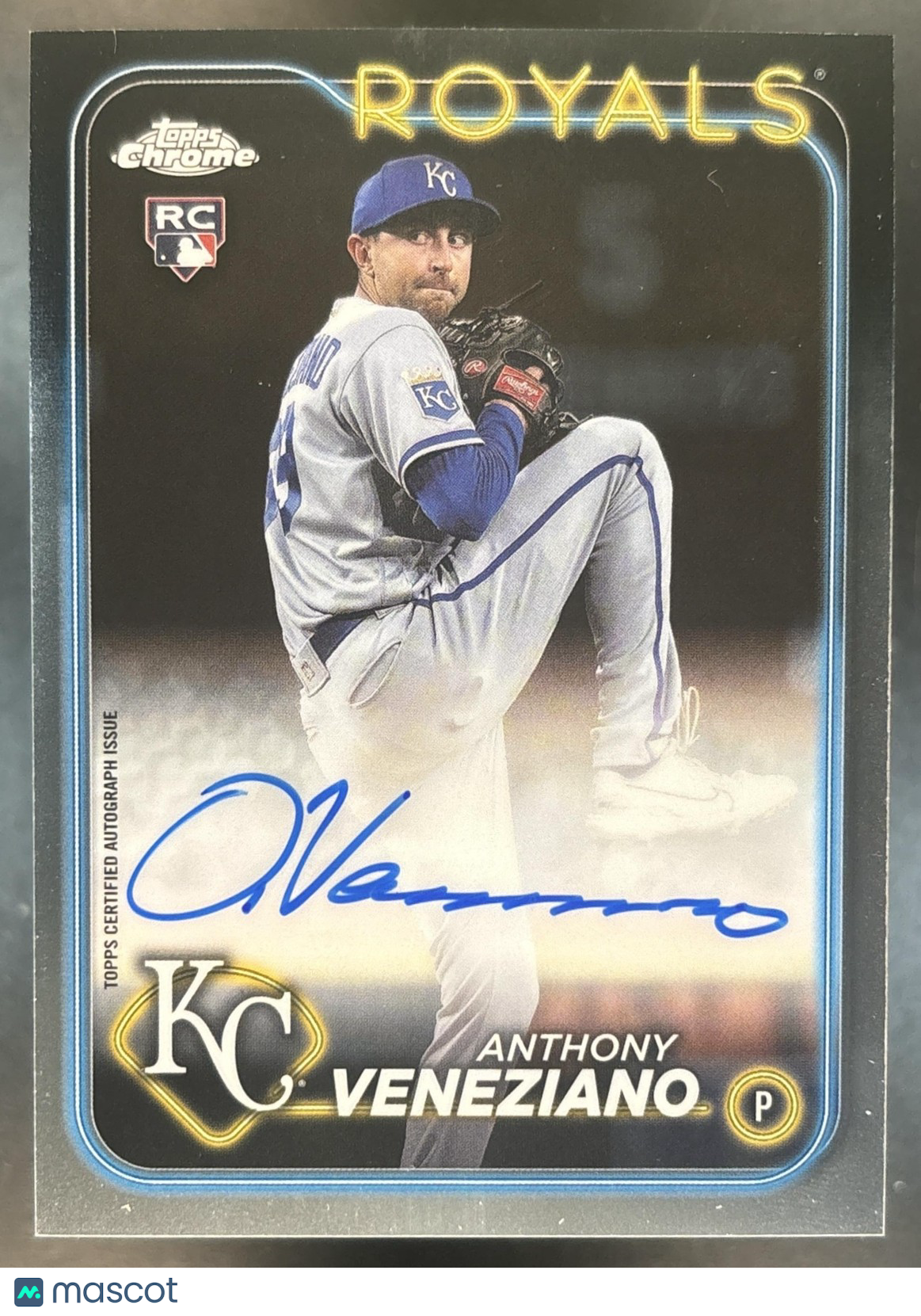 2024 Topps Chrome Anthony Veneziano Rookie Auto #RA-AV RC Kansas City Royals