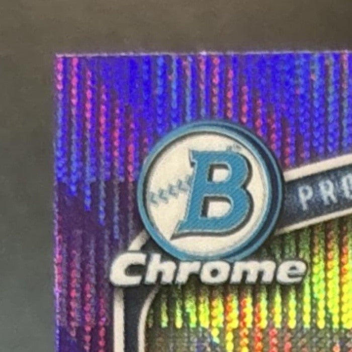 2025 Bowman Chrome Warel Solano Purple Wave /250 #BCP-225 1st Prospect Rays