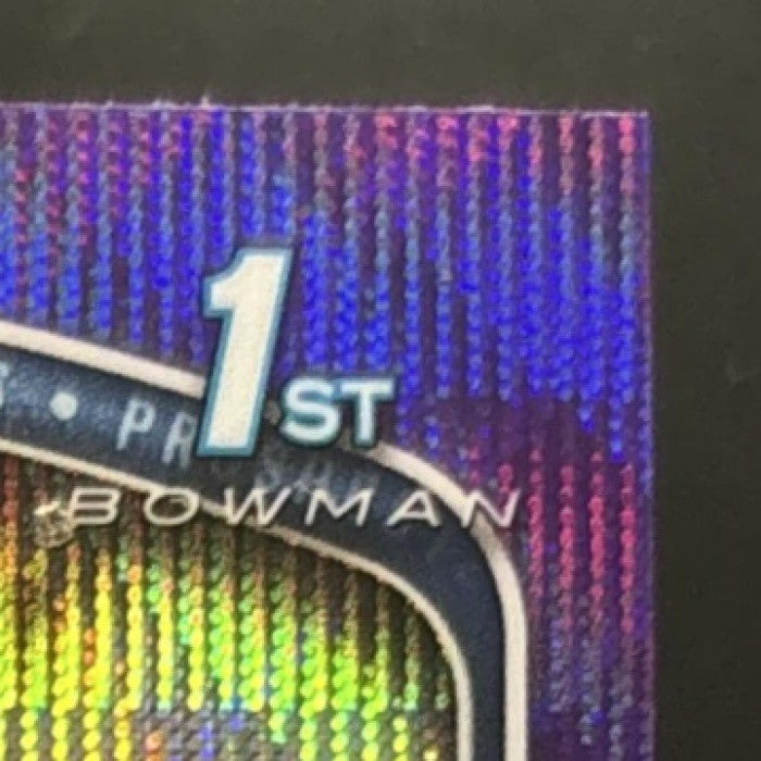 2025 Bowman Chrome Warel Solano Purple Wave /250 #BCP-225 1st Prospect Rays