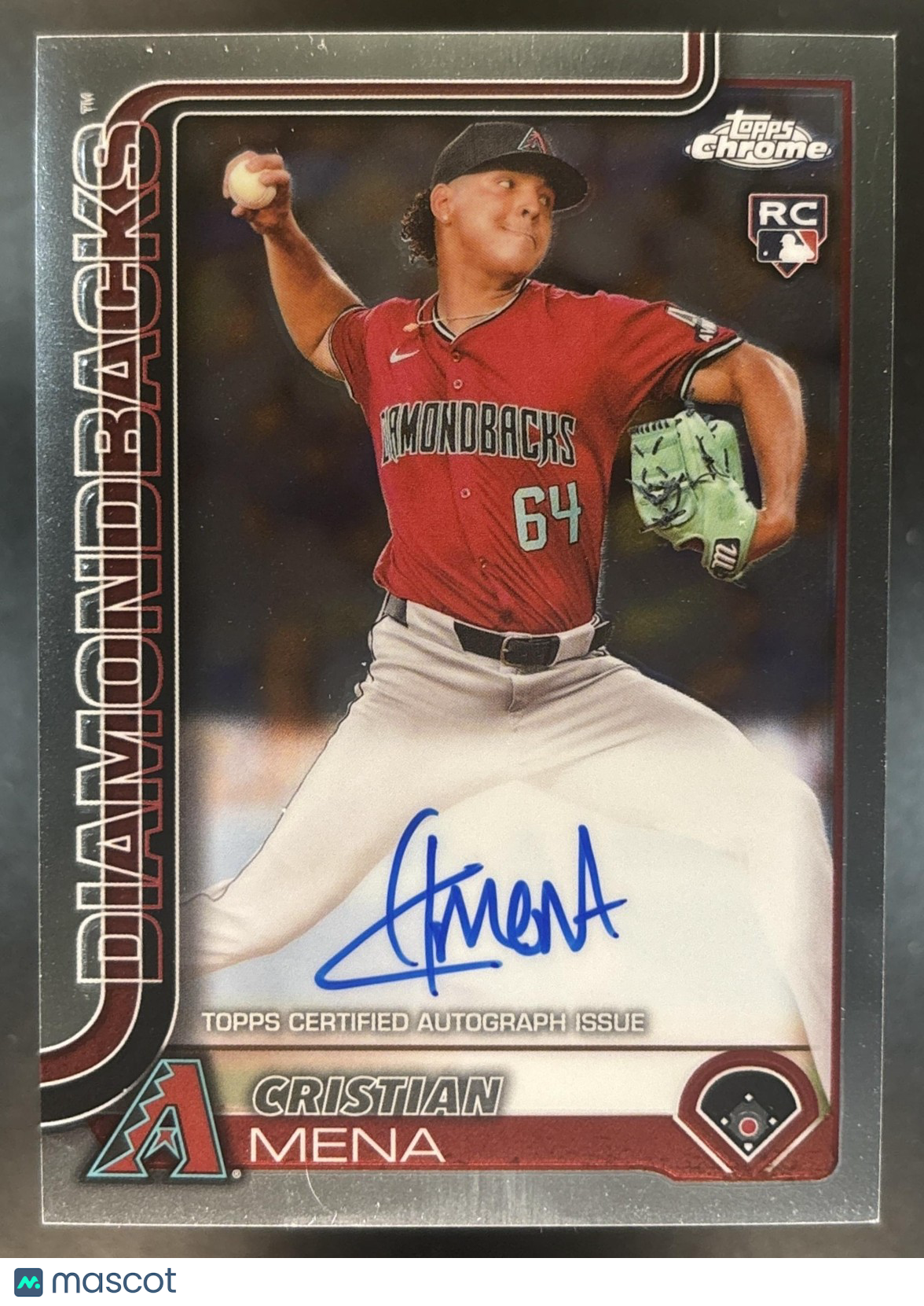 2025 Topps Chrome Cristian Mena Rookie Auto #RA-CME RC Arizona Diamondbacks