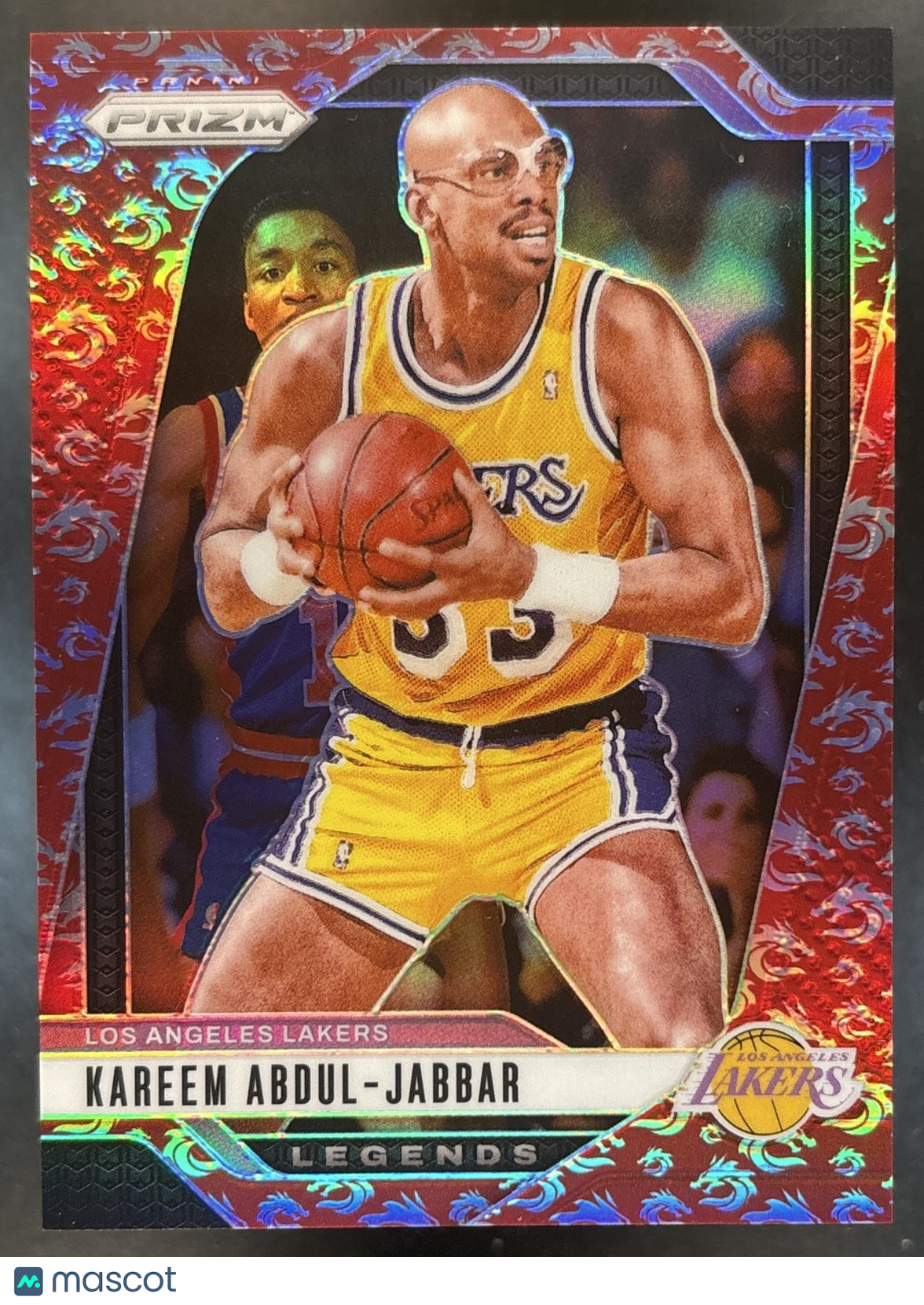 2024-25 Panini Prizm Kareem Abdul-Jabbar Dragon Year /88 #279 Los Angeles Lakers