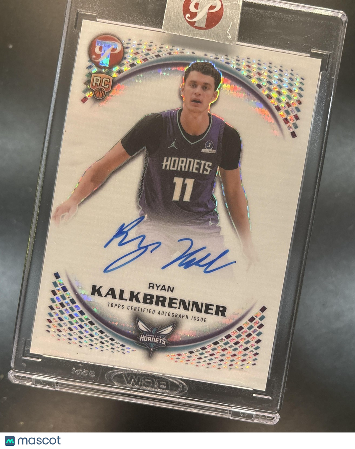 2025-26 Topps Pristine Ryan Kalkbrenner Rookie Auto #PR-RK RC Charlotte Hornets