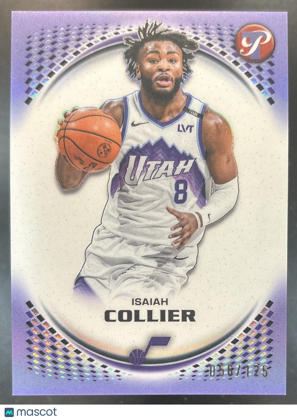 2025-26 Topps Pristine Isaiah Collier Lavender Refractor /125 #87 Utah Jazz
