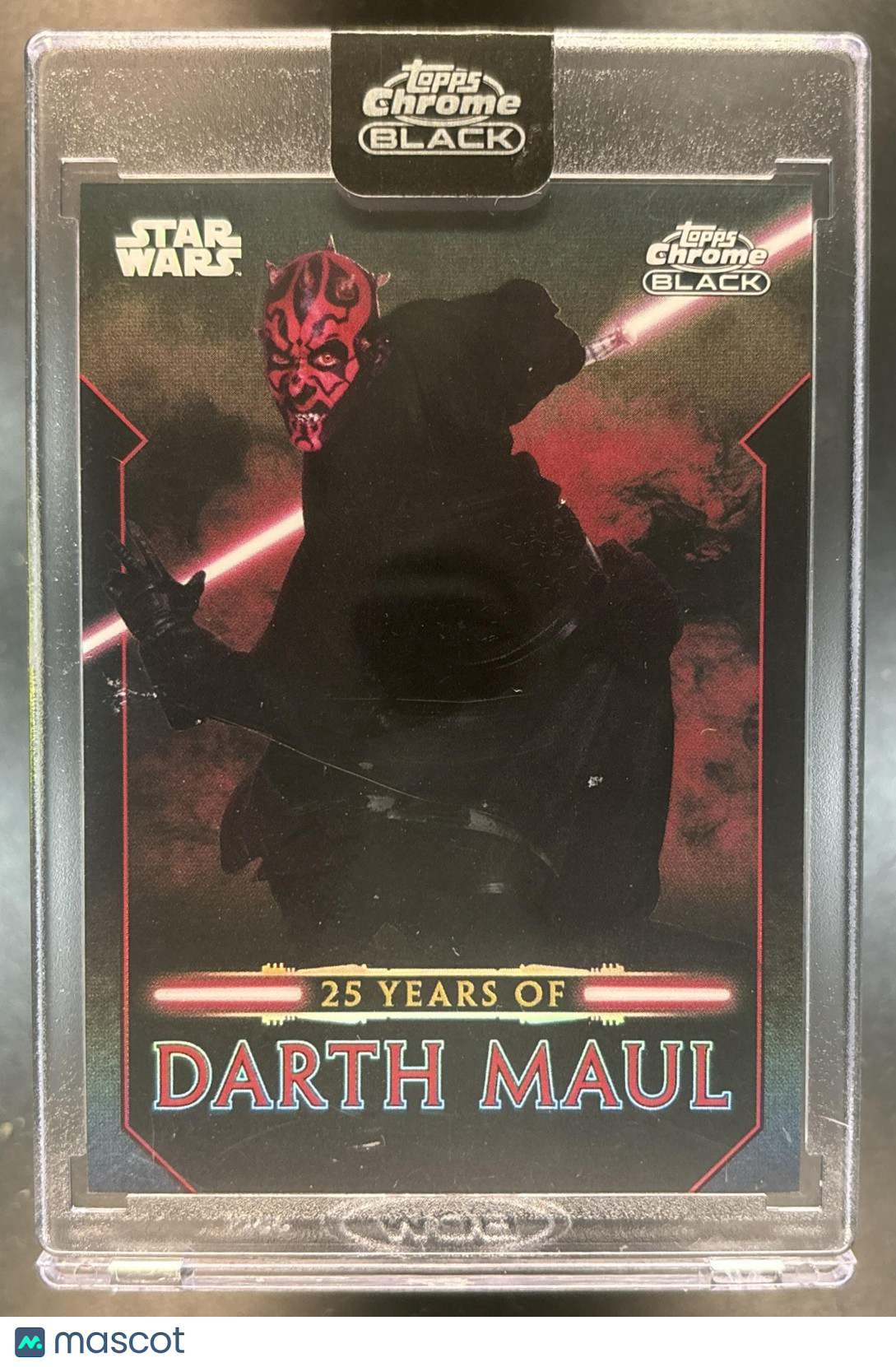 2024 Topps Chrome Black Star Wars Darth Maul 25 Years of #DM-1