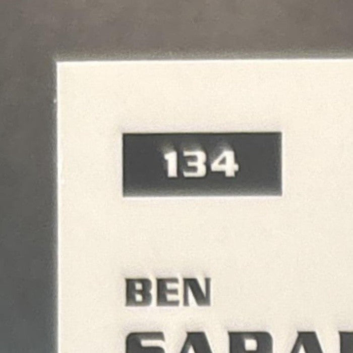 2025-26 Topps Pristine Ben Saraf Blue Refractor /75 #134 RC Brooklyn Nets