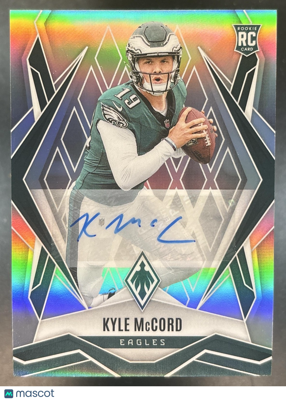 2025 Panini Phoenix Kyle McCord Rookies Auto /199 #173 RC Philadelphia Eagles