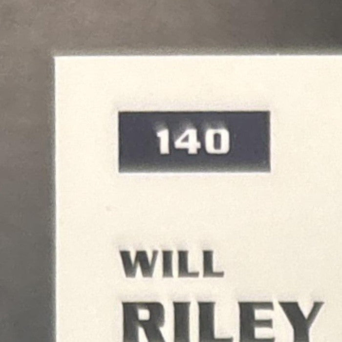 2025-26 Topps Pristine Will Riley Blue Refractor /75 #140 RC Wizards